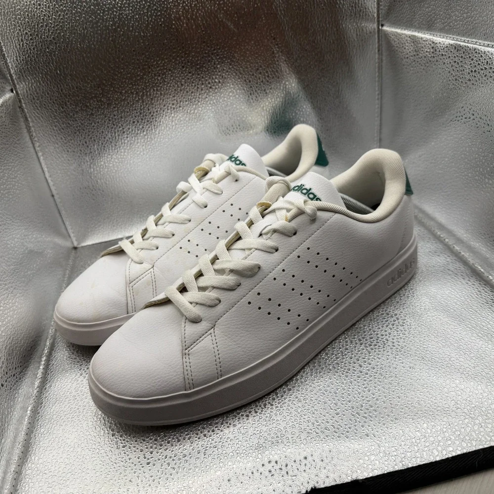 Size 12 Adidas Advantage 2.0‎ White Mens Lace-Up Running Sport Sneaker IG9166